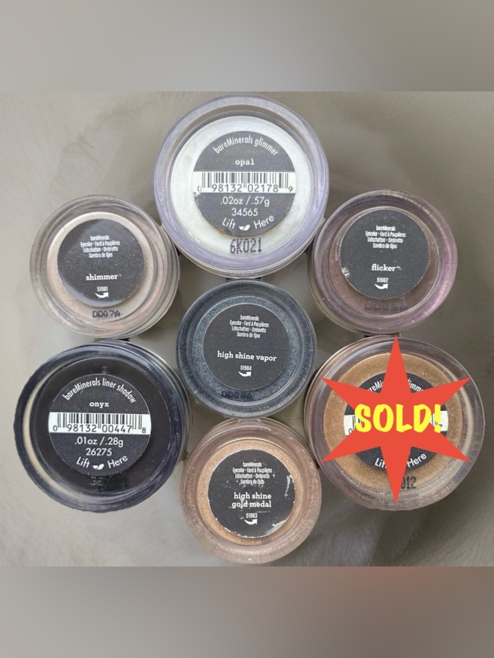 RARE HTF bareMinerals Loose Mineral EYE Shadows + Liner | Discontinued Cosmetics
